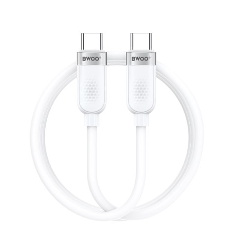 BWOO kabel 65W USB-C - USB-C 1m biały