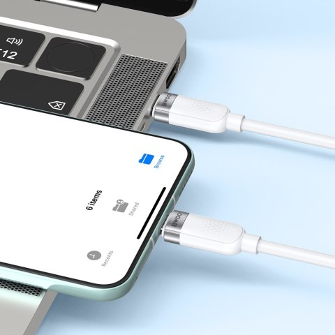 BWOO kabel 65W USB-C - USB-C 1m biały