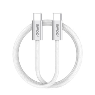 BWOO kabel pleciony 240W USB-C - USB-C BO-X317C-C 1m biały