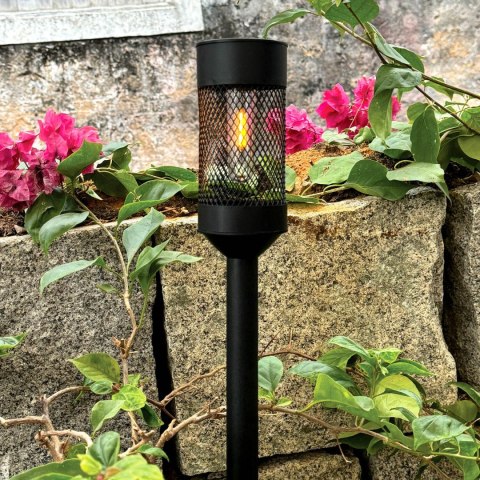 Forever Light Lampa solarna LED SUNARI FLS-15 Słupek stalowy czarny