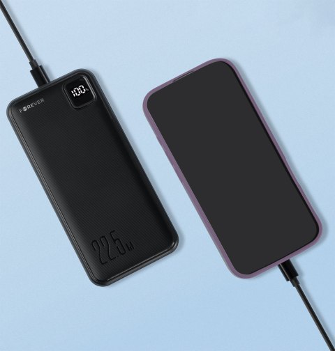 Forever power bank TB-300L PD QC 22,5W 20000 mAh czarny