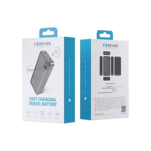 Forever power bank TB-300L PD QC 22,5W 20000 mAh czarny