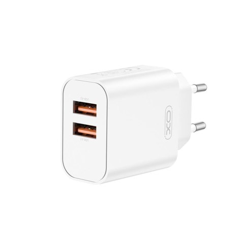 XO ładowarka sieciowa CE34 2x USB 2,4A biała