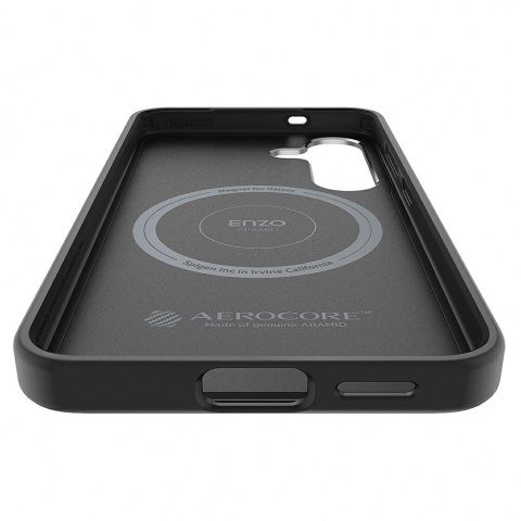 Samsung nakładka Enzo Aramid do Samsung Galaxy S25+ Czarno-Srebrna