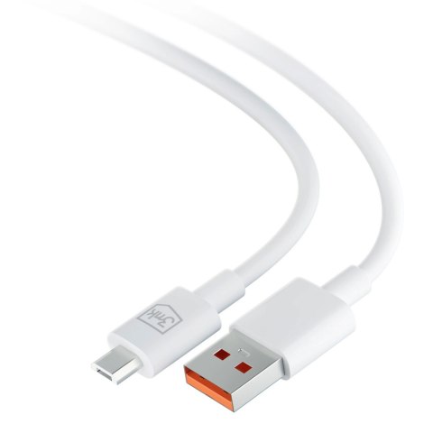Kabel 3mk Hyper Cable USB-A / micro USB 5V 2,4A 1.2m - biały