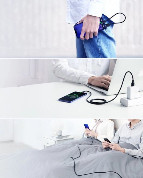 Kabel Ugreen US287 60117 USB-A / USB-C 3A 1.5m - czarny