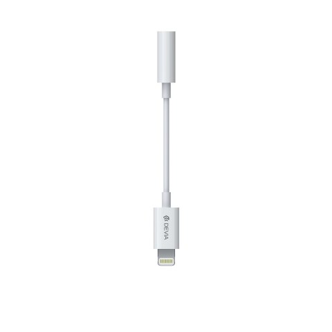 Devia adapter przejściówka EC090 jack 3,5mm - Lightning biały Devia adapter przejściówka EC090 jack 3,5mm - Lightning biały