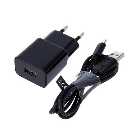 Maxlife ładowarka sieciowa MXTC-01 1x USB 1A czarna + kabel microUSB Maxlife ładowarka sieciowa MXTC-01 1x USB 1A czarna + kabel microUSB