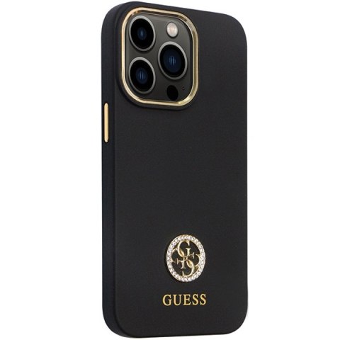 Guess nakładka do iPhone 13 Pro Max 6,7" GUHCP13XM4DGPK czarna HC Silicone Logo Strass 4G Guess nakładka do iPhone 13 Pro Max 6,7" GUHCP13XM4DGPK czarna HC Silicone Logo Strass 4G