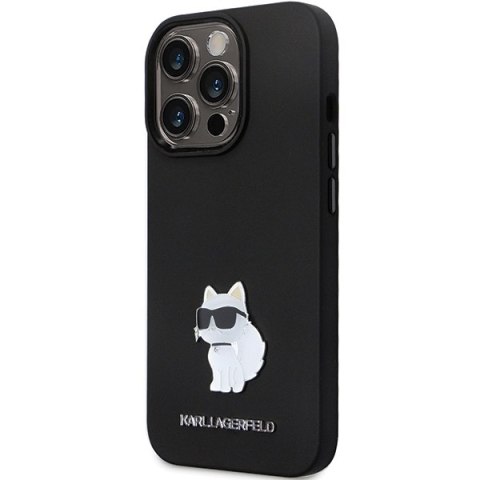 Karl Lagerfeld nakładka do iPhone 13 Pro 6,1" KLHCP13LSMHCNPK czarna HC Silicone C Metal Pin Karl Lagerfeld nakładka do iPhone 13 Pro 6,1" KLHCP13LSMHCNPK czarna HC Silicone C Metal Pin