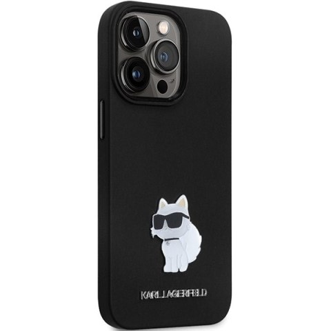 Karl Lagerfeld nakładka do iPhone 13 Pro 6,1" KLHCP13LSMHCNPK czarna HC Silicone C Metal Pin Karl Lagerfeld nakładka do iPhone 13 Pro 6,1" KLHCP13LSMHCNPK czarna HC Silicone C Metal Pin