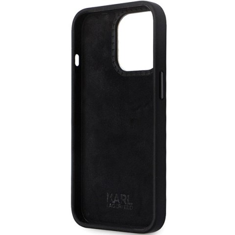Karl Lagerfeld nakładka do iPhone 13 Pro Max 6,7" KLHCP13XSMHKNPK czarna HC Silicone Ikonik Metal Pin Karl Lagerfeld nakładka do iPhone 13 Pro Max 6,7" KLHCP13XSMHKNPK czarna HC Silicone Ikonik Metal Pin