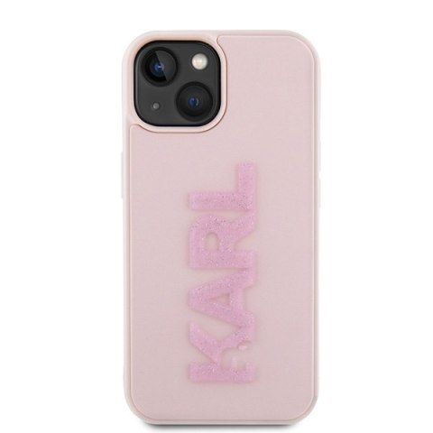 Karl Lagerfeld nakładka do iPhone 15 6,1" KLHCP15S3DMBKCP różowa HC 3D Logo Glitter Karl Lagerfeld nakładka do iPhone 15 6,1" KLHCP15S3DMBKCP różowa HC 3D Logo Glitter
