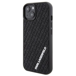 Karl Lagerfeld nakładka do iPhone 15 6,1" KLHCP15S3DMKRLK czarna HC 3D Multi Logo