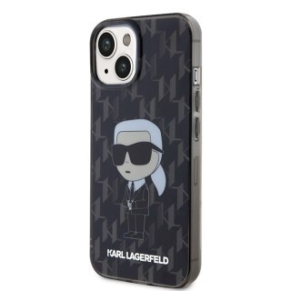 Karl Lagerfeld nakładka do iPhone 15 6,1" KLHCP15SHNKMKLK czarna HC IML Ikonik Monogram