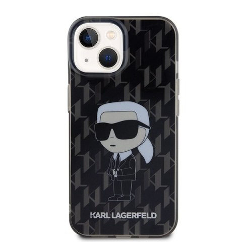 Karl Lagerfeld nakładka do iPhone 15 6,1" KLHCP15SHNKMKLK czarna HC IML Ikonik Monogram Karl Lagerfeld nakładka do iPhone 15 6,1" KLHCP15SHNKMKLK czarna HC IML Ikonik Monogram