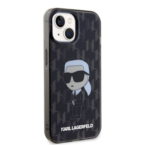 Karl Lagerfeld nakładka do iPhone 15 6,1" KLHCP15SHNKMKLK czarna HC IML Ikonik Monogram Karl Lagerfeld nakładka do iPhone 15 6,1" KLHCP15SHNKMKLK czarna HC IML Ikonik Monogram
