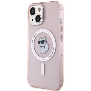 Karl Lagerfeld nakładka do iPhone 15 6,1" KLHMP15SHFCCNOP różowa HC Magsafe IML C
