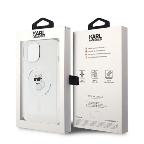 Karl Lagerfeld nakładka do iPhone 15 6,1" KLHMP15SHFCCNOT transparentna HC Magsafe IML C Karl Lagerfeld nakładka do iPhone 15 6,1" KLHMP15SHFCCNOT transparentna HC Magsafe IML C