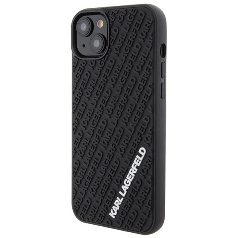 Karl Lagerfeld nakładka do iPhone 15 Plus 6,7" KLHCP15M3DMKRLK czarna HC 3D Multi Logo