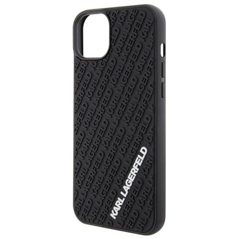 Karl Lagerfeld nakładka do iPhone 15 Plus 6,7" KLHCP15M3DMKRLK czarna HC 3D Multi Logo