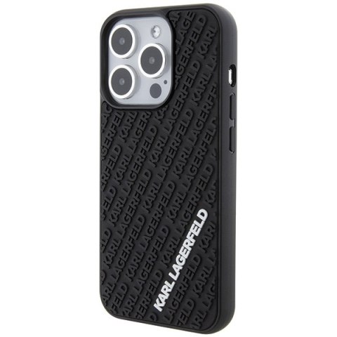 Karl Lagerfeld nakładka do iPhone 15 Pro 6,1" KLHCP15L3DMKRLK czarna HC 3D Multi Logo Karl Lagerfeld nakładka do iPhone 15 Pro 6,1" KLHCP15L3DMKRLK czarna HC 3D Multi Logo