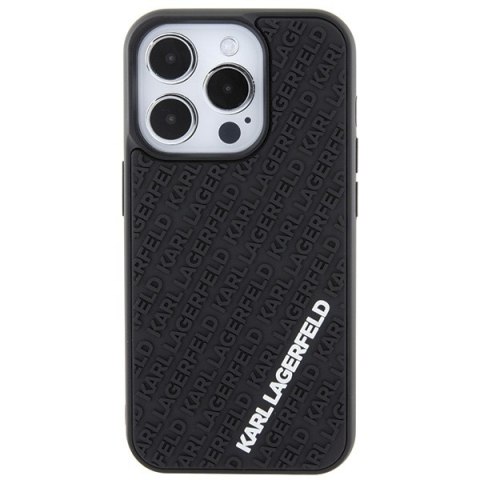 Karl Lagerfeld nakładka do iPhone 15 Pro 6,1" KLHCP15L3DMKRLK czarna HC 3D Multi Logo Karl Lagerfeld nakładka do iPhone 15 Pro 6,1" KLHCP15L3DMKRLK czarna HC 3D Multi Logo