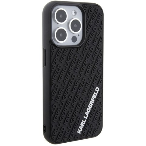 Karl Lagerfeld nakładka do iPhone 15 Pro 6,1" KLHCP15L3DMKRLK czarna HC 3D Multi Logo Karl Lagerfeld nakładka do iPhone 15 Pro 6,1" KLHCP15L3DMKRLK czarna HC 3D Multi Logo