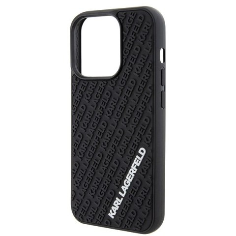 Karl Lagerfeld nakładka do iPhone 15 Pro 6,1" KLHCP15L3DMKRLK czarna HC 3D Multi Logo Karl Lagerfeld nakładka do iPhone 15 Pro 6,1" KLHCP15L3DMKRLK czarna HC 3D Multi Logo