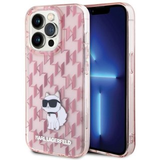 Karl Lagerfeld nakładka do iPhone 15 Pro 6,1" KLHCP15LHNCMKLP różowa HC IML C Monogram