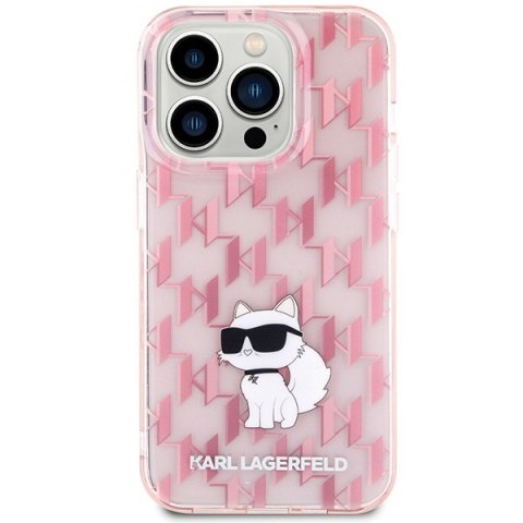 Karl Lagerfeld nakładka do iPhone 15 Pro 6,1" KLHCP15LHNCMKLP różowa HC IML C Monogram