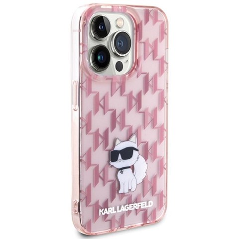 Karl Lagerfeld nakładka do iPhone 15 Pro 6,1" KLHCP15LHNCMKLP różowa HC IML C Monogram