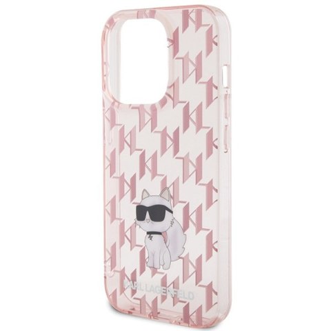 Karl Lagerfeld nakładka do iPhone 15 Pro 6,1" KLHCP15LHNCMKLP różowa HC IML C Monogram