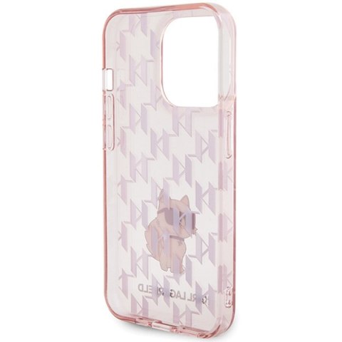 Karl Lagerfeld nakładka do iPhone 15 Pro 6,1" KLHCP15LHNCMKLP różowa HC IML C Monogram