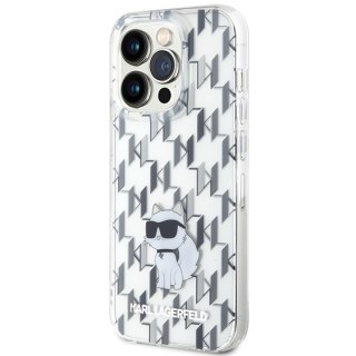 Karl Lagerfeld nakładka do iPhone 15 Pro 6,1" KLHCP15LHNCMKLT transparentna HC IML C Monogram