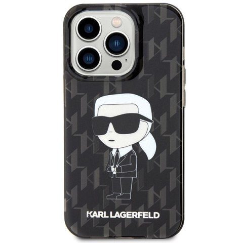 Karl Lagerfeld nakładka do iPhone 15 Pro 6,1" KLHCP15LHNKMKLK czarna HC IML Ikonik Monogram Karl Lagerfeld nakładka do iPhone 15 Pro 6,1" KLHCP15LHNKMKLK czarna HC IML Ikonik Monogram