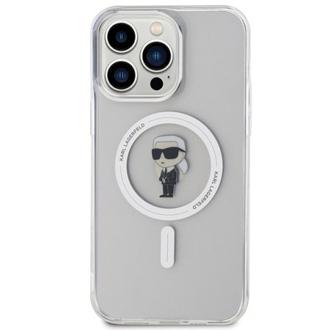 Karl Lagerfeld nakładka do iPhone 15 Pro 6,1" KLHMP15XHFCKNOT transparentna HC Magsafe IML Ikonik Karl Lagerfeld nakładka do iPhone 15 Pro 6,1" KLHMP15XHFCKNOT transparentna HC Magsafe IML Ikonik
