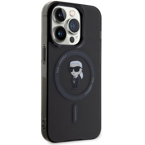 Karl Lagerfeld nakładka do iPhone 15 Pro 6,1" KLHMP15LHFCKNOK czarna HC Magsafe IML Ikonik Karl Lagerfeld nakładka do iPhone 15 Pro 6,1" KLHMP15LHFCKNOK czarna HC Magsafe IML Ikonik