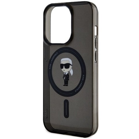Karl Lagerfeld nakładka do iPhone 15 Pro 6,1" KLHMP15LHFCKNOK czarna HC Magsafe IML Ikonik Karl Lagerfeld nakładka do iPhone 15 Pro 6,1" KLHMP15LHFCKNOK czarna HC Magsafe IML Ikonik