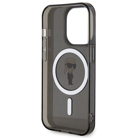 Karl Lagerfeld nakładka do iPhone 15 Pro 6,1" KLHMP15LHFCKNOK czarna HC Magsafe IML Ikonik Karl Lagerfeld nakładka do iPhone 15 Pro 6,1" KLHMP15LHFCKNOK czarna HC Magsafe IML Ikonik