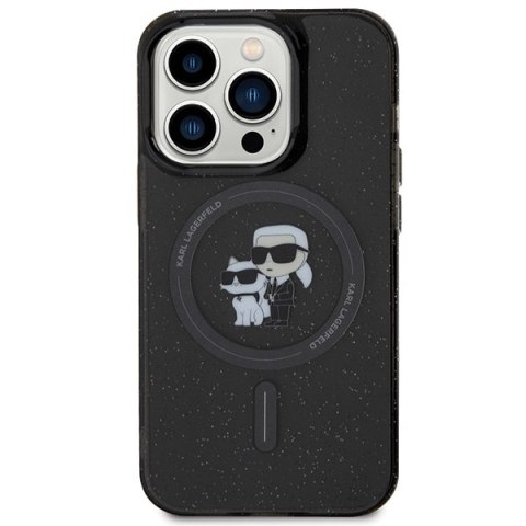 Karl Lagerfeld nakładka do iPhone 15 Pro 6,1" KLHMP15LHGKCNOK czarna HC Magsafe IML KC Glitter Karl Lagerfeld nakładka do iPhone 15 Pro 6,1" KLHMP15LHGKCNOK czarna HC Magsafe IML KC Glitter