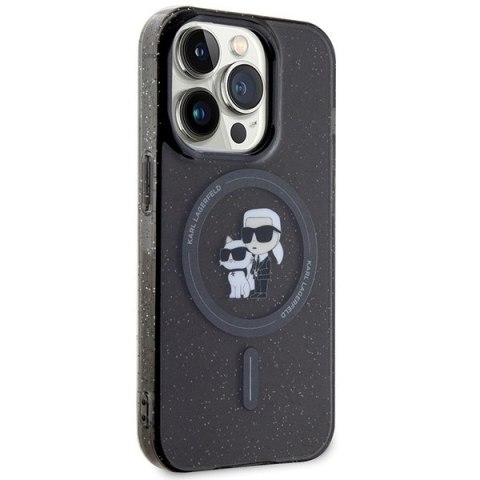 Karl Lagerfeld nakładka do iPhone 15 Pro 6,1" KLHMP15LHGKCNOK czarna HC Magsafe IML KC Glitter Karl Lagerfeld nakładka do iPhone 15 Pro 6,1" KLHMP15LHGKCNOK czarna HC Magsafe IML KC Glitter