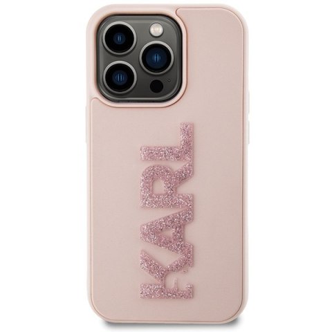 Karl Lagerfeld nakładka do iPhone 15 Pro Max 6,7" KLHCP15X3DMBKCP różowa HC 3D Logo Glitter Karl Lagerfeld nakładka do iPhone 15 Pro Max 6,7" KLHCP15X3DMBKCP różowa HC 3D Logo Glitter