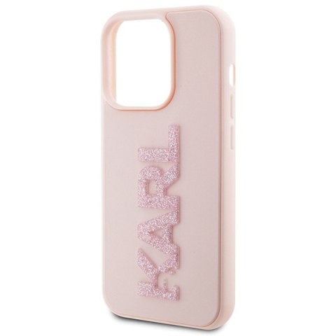 Karl Lagerfeld nakładka do iPhone 15 Pro Max 6,7" KLHCP15X3DMBKCP różowa HC 3D Logo Glitter Karl Lagerfeld nakładka do iPhone 15 Pro Max 6,7" KLHCP15X3DMBKCP różowa HC 3D Logo Glitter