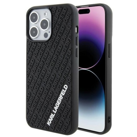 Karl Lagerfeld nakładka do iPhone 15 Pro Max 6,7" KLHCP15X3DMKRLK czarna HC 3D Multi Logo Karl Lagerfeld nakładka do iPhone 15 Pro Max 6,7" KLHCP15X3DMKRLK czarna HC 3D Multi Logo