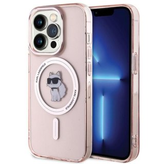 Karl Lagerfeld nakładka do iPhone 15 Pro Max 6,7" KLHMP15XHFCCNOP różowa HC Magsafe IML C