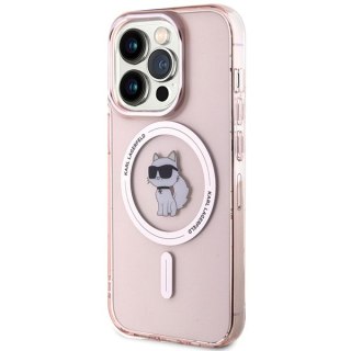 Karl Lagerfeld nakładka do iPhone 15 Pro Max 6,7" KLHMP15XHFCCNOP różowa HC Magsafe IML C