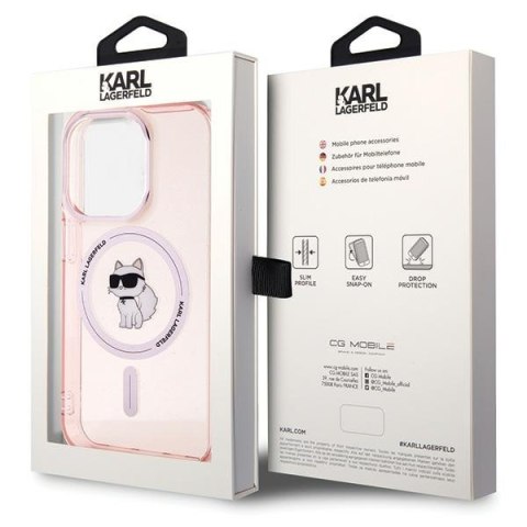 Karl Lagerfeld nakładka do iPhone 15 Pro Max 6,7" KLHMP15XHFCCNOP różowa HC Magsafe IML C Karl Lagerfeld nakładka do iPhone 15 Pro Max 6,7" KLHMP15XHFCCNOP różowa HC Magsafe IML C