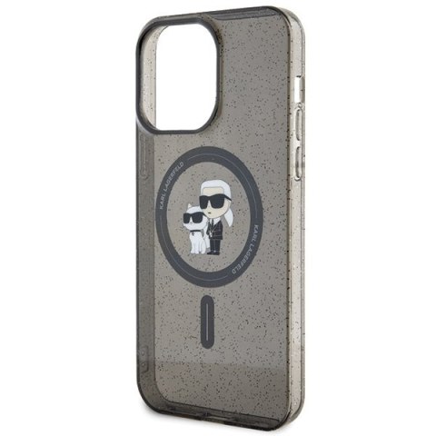 Karl Lagerfeld nakładka do iPhone 15 Pro Max 6,7" KLHMP15XHGKCNOK czarna HC Magsafe IML KC Glitter Karl Lagerfeld nakładka do iPhone 15 Pro Max 6,7" KLHMP15XHGKCNOK czarna HC Magsafe IML KC Glitter