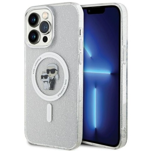 Karl Lagerfeld nakładka do iPhone 15 Pro Max 6,7" KLHMP15XHGKCNOT transparentna HC Magsafe IML KC Glitter Karl Lagerfeld nakładka do iPhone 15 Pro Max 6,7" KLHMP15XHGKCNOT transparentna HC Magsafe IML KC Glitter